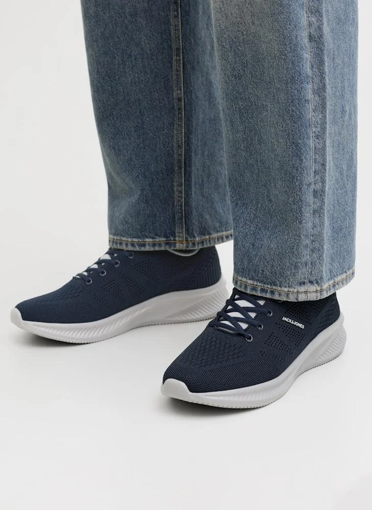 JACK & JONES Navy Blazer Detail:Vapor Blue Casual Low Top Sneakers for Men | Best Price UAE